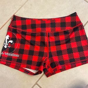 Barbell Voodoo Plaid CrossFit Shorts - Size Medium